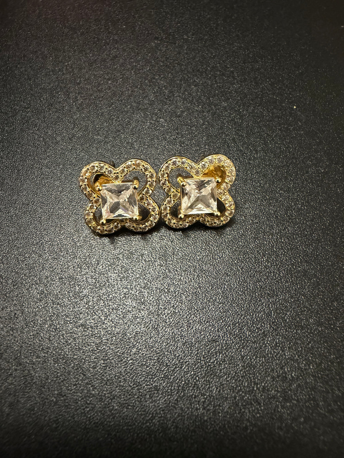 Golden Radiance Stud Earrings