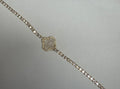 Golden Clover Tennis Bracelet