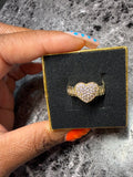 Pink Diamond Heart Ring