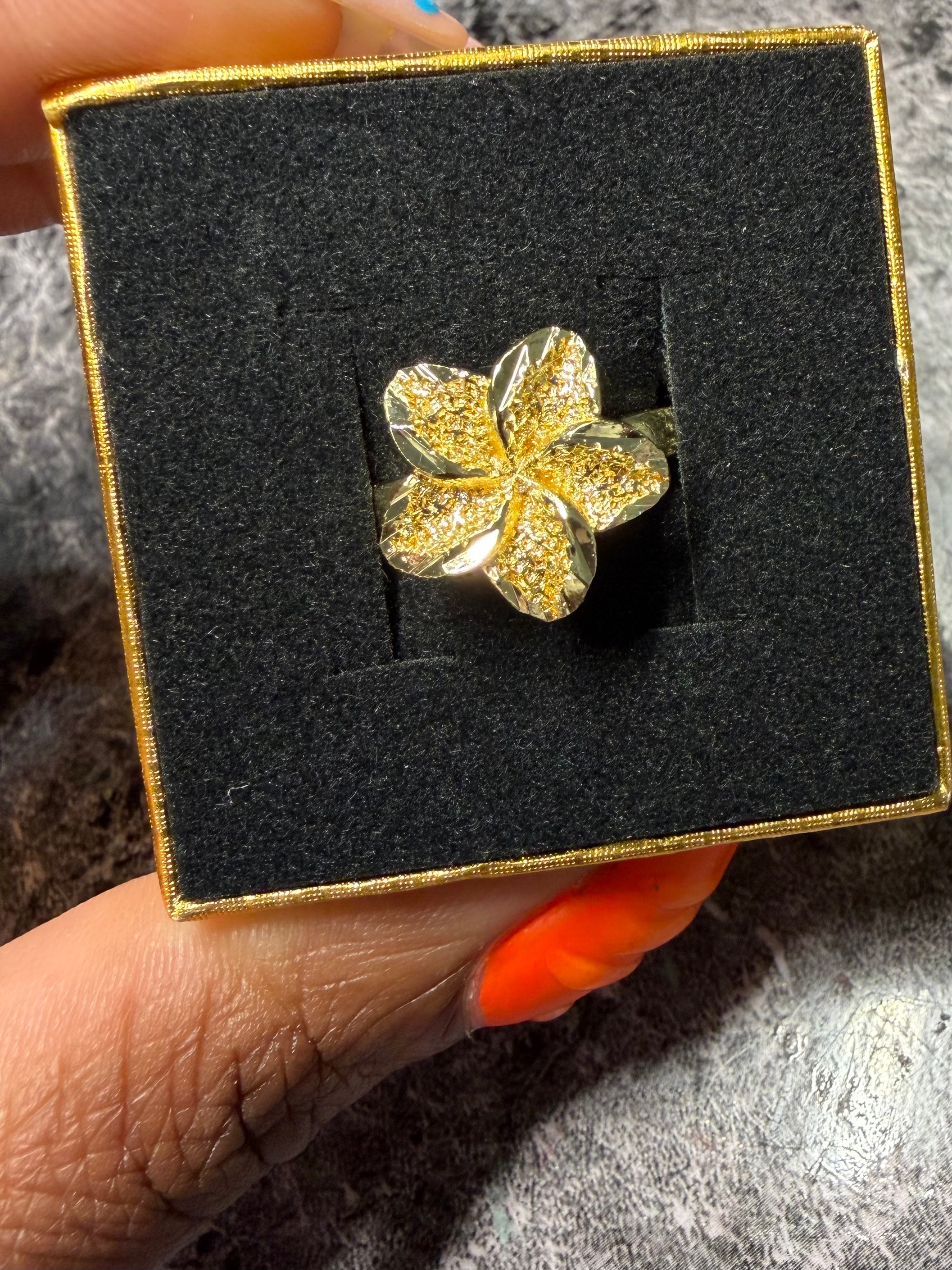 Gold Flower Ring
