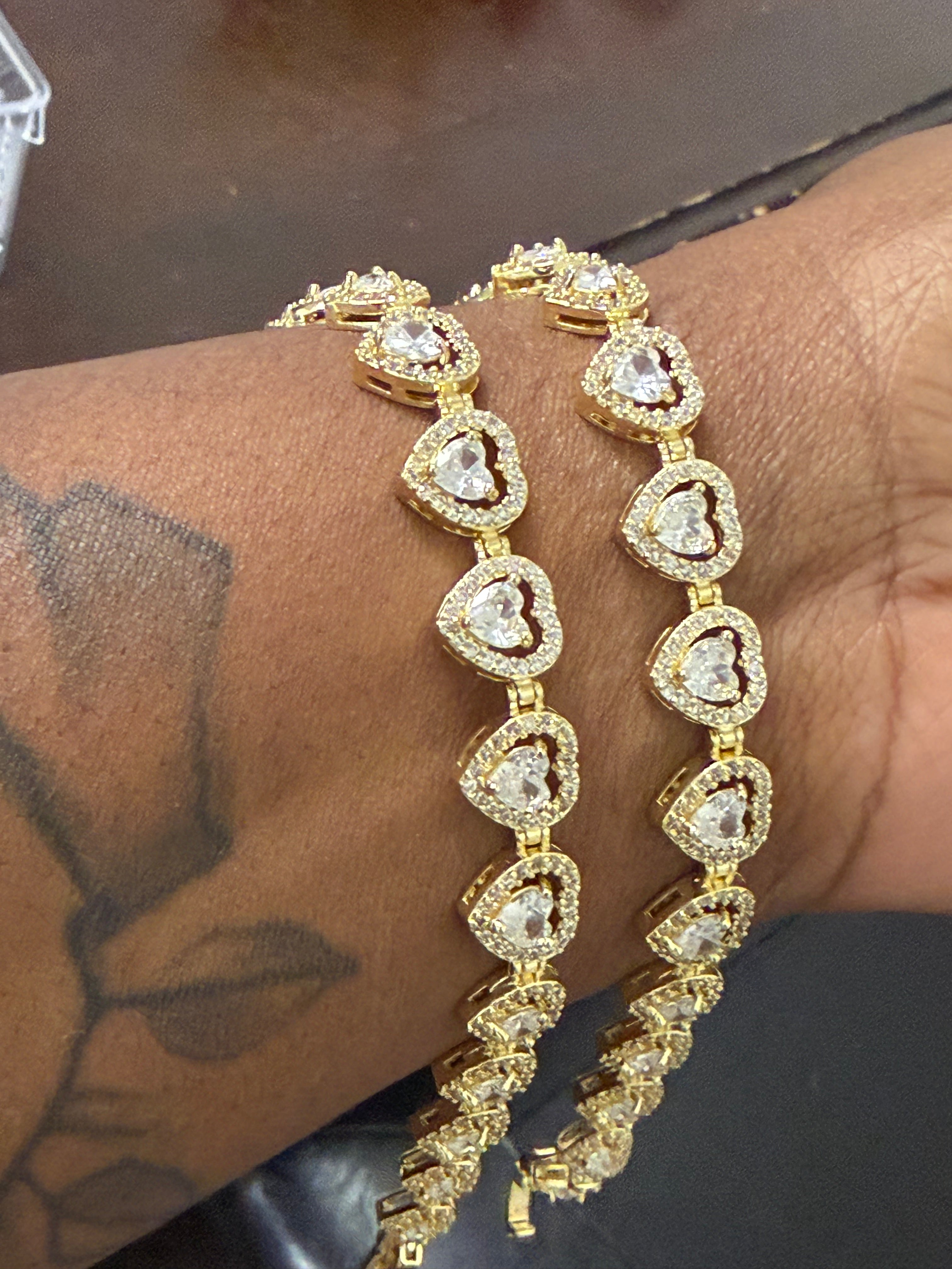 Double Heart Bracelet