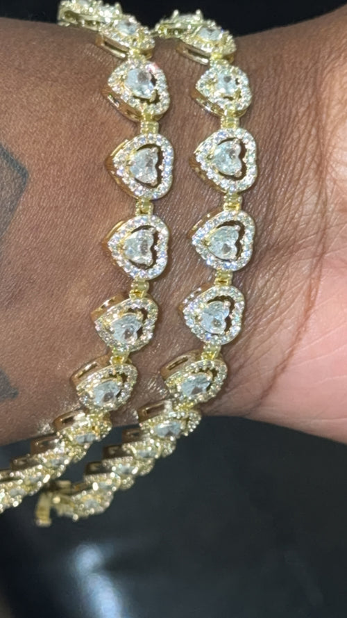 Double Heart Bracelet