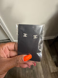 Small Double "C" Stud Earrings